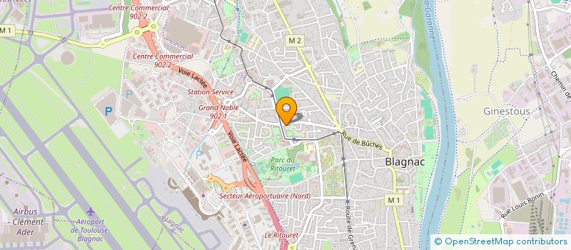 localisation de l'entreprise MADAME ALIX LE CLERC DE BUSSY  BLAGNAC