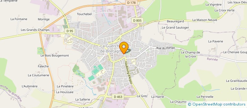 localisation de l'entreprise MADAME ALIX LE HETET  LA GUERCHE-DE-BRETAGNE