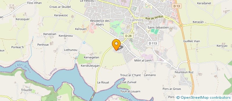 localisation de l'entreprise MADAME ALIX LECOINTE à LANNILIS