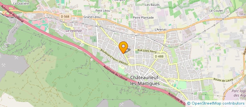 localisation de l'entreprise MADAME ALIX LESBROS  CHATEAUNEUF-LES-MARTIGUES