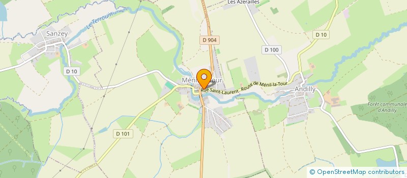 localisation de l'entreprise MADAME ALIX MANQUE  MENIL-LA-TOUR