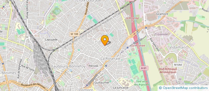 localisation de l'entreprise MADAME ALIX MARTIN  TOULOUSE