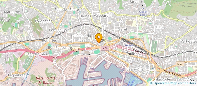 localisation de l'entreprise MADAME ALIX MARTINET  TOULON