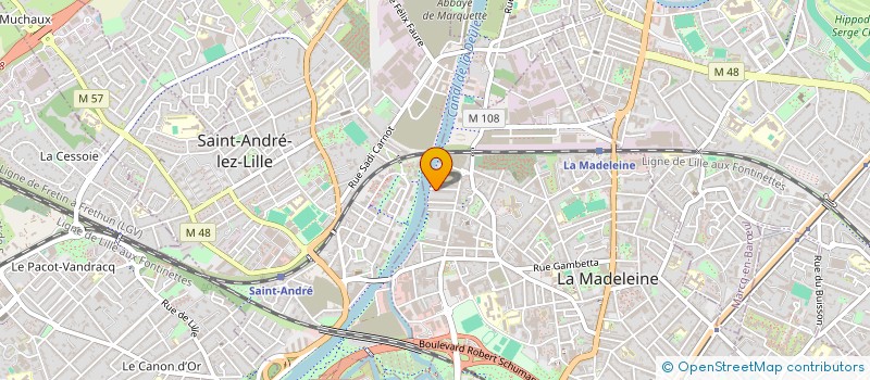 localisation de l'entreprise MADAME ALIX MARTINEZ à LA MADELEINE