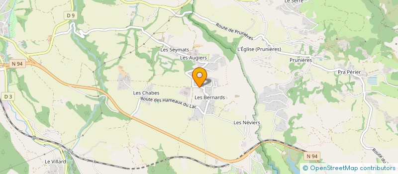 localisation de l'entreprise MADAME ALIX MARTY  CHORGES