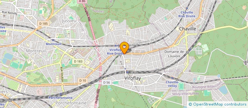 localisation de l'entreprise MADAME ALIX MENON-BERTHEUX  VIROFLAY