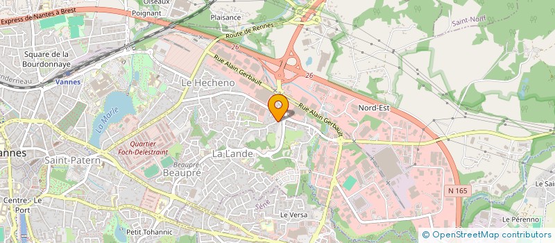 localisation de l'entreprise MADAME ALIX MINVIELLE à VANNES