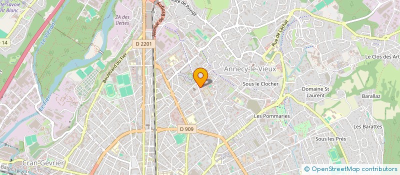 localisation de l'entreprise MADAME ALIX MOENNE- LOCCOZ à ANNECY