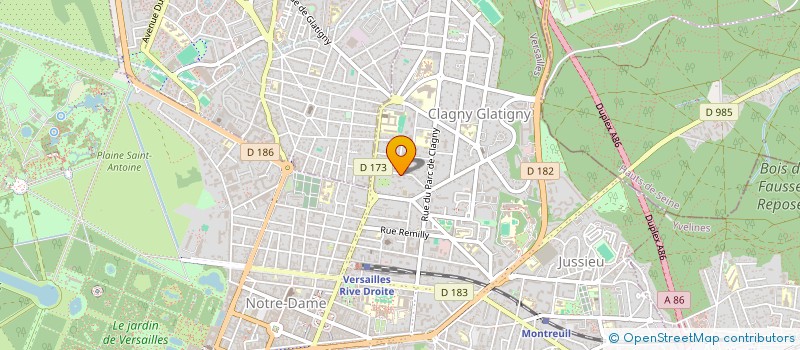 localisation de l'entreprise MADAME ALIX MOREL à VERSAILLES