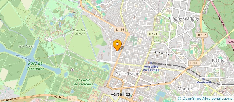 localisation de l'entreprise MADAME ALIX MOREL DE VILLIERS à VERSAILLES