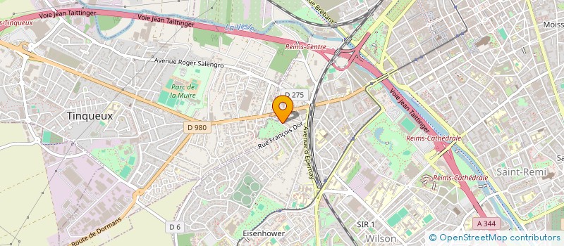 localisation de l'entreprise MADAME ALIX MOULINS  REIMS