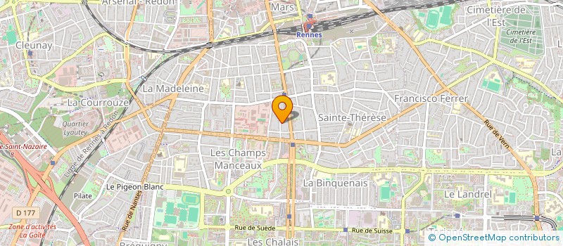 localisation de l'entreprise MADAME ALIX MOYON à RENNES