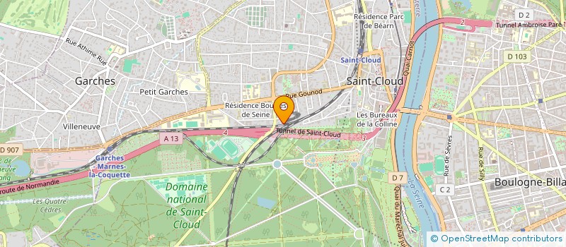 localisation de l'entreprise MADAME ALIX PALLUAT DE BESSET à SAINT-CLOUD