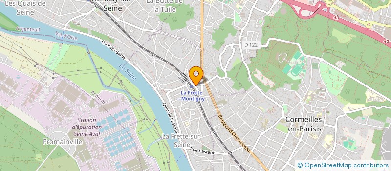 localisation de l'entreprise MADAME ALIX POLINI à LA FRETTE-SUR-SEINE