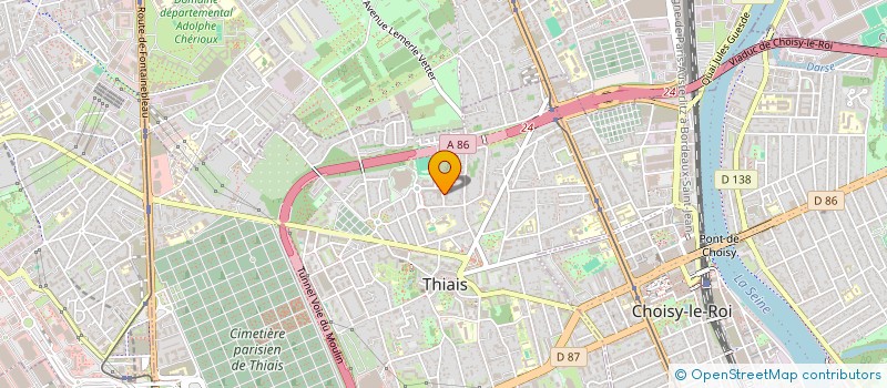 localisation de l'entreprise MADAME ALIX PUTMAN  THIAIS