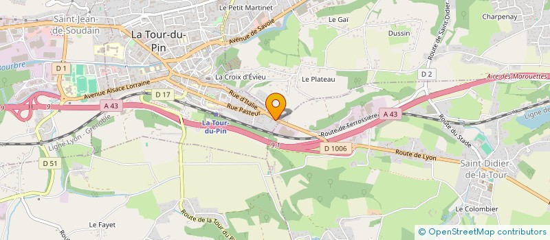 localisation de l'entreprise MADAME ALIX RAILLARD  LA TOUR-DU-PIN