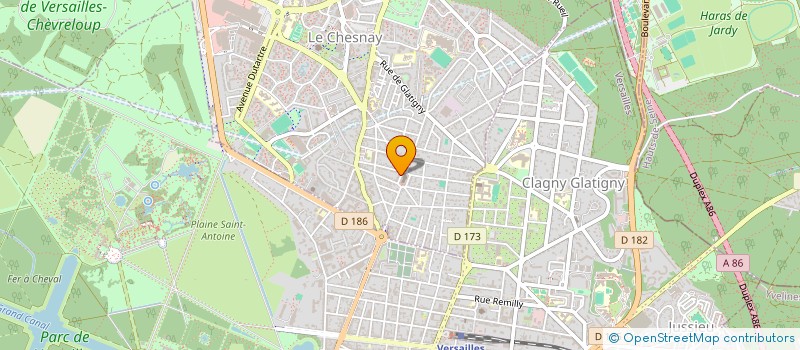 localisation de l'entreprise MADAME ALIX RAVEL  LE CHESNAY-ROCQUENCOURT