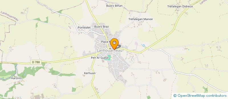 localisation de l'entreprise MADAME ALIX ROLAND  LANHOUARNEAU