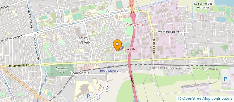 localisation de l'entreprise MADAME ALIXE FLECHEL  CALAIS