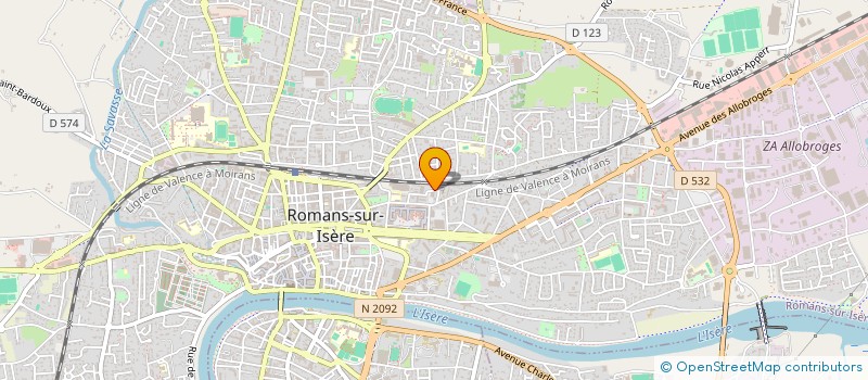 localisation de l'entreprise MADAME ALIXE GOELLNER à ROMANS-SUR-ISERE