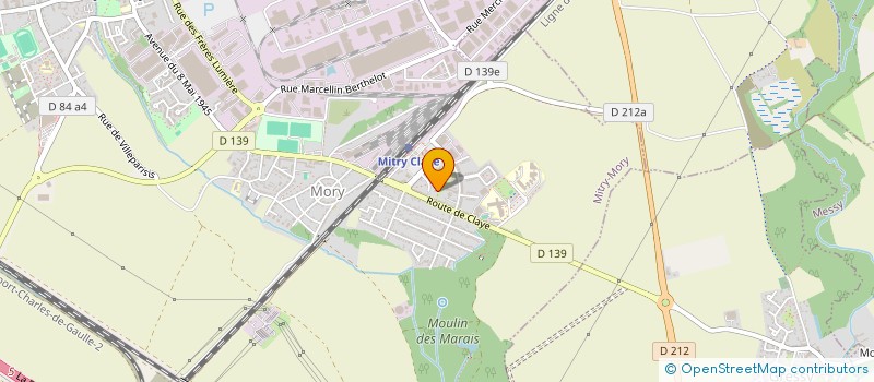 localisation de l'entreprise MADAME ALIXE JULIEN  MITRY-MORY