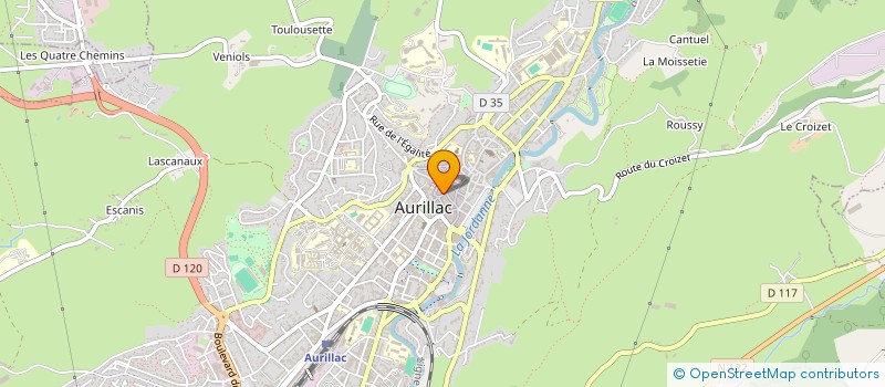 localisation de l'entreprise MADAME ALIXE THIEBAULT à AURILLAC