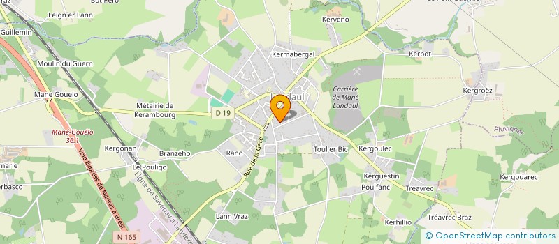 localisation de l'entreprise MADAME ALIYA BAUD à LANDAUL