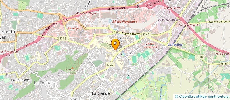 localisation de l'entreprise MADAME ALIYA BELHAMITI  LA GARDE