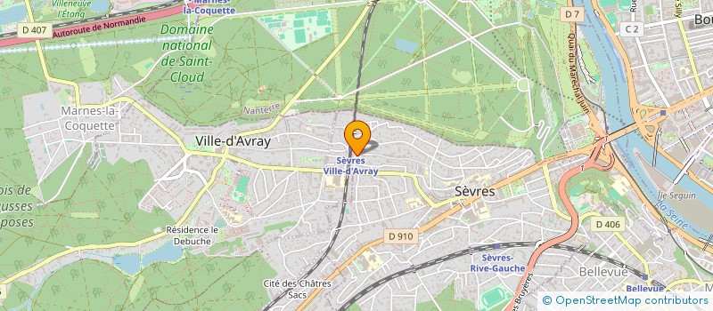 localisation de l'entreprise MADAME ALIYAH NGALE NJUME à SEVRES