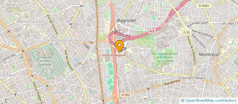 localisation de l'entreprise MADAME ALIZE BERAL à BAGNOLET