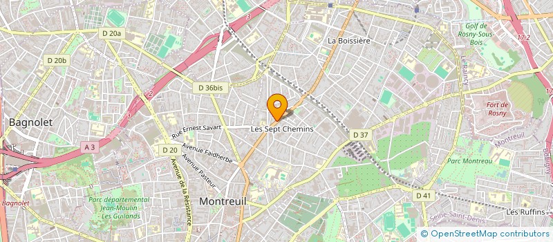 localisation de l'entreprise MADAME ALIZE DINH  MONTREUIL