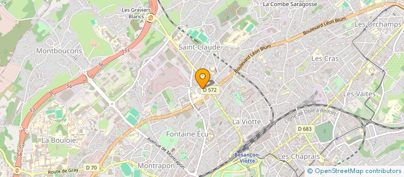 localisation de l'entreprise MADAME ALIZE GARNIER à BESANCON