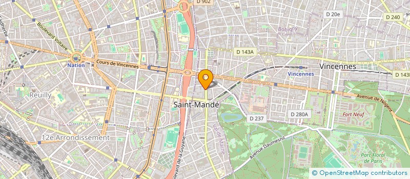 localisation de l'entreprise MADAME ALIZE GRIDEL à SAINT-MANDE