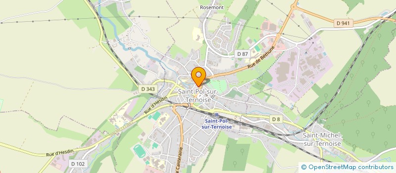 localisation de l'entreprise MADAME ALIZEAS DINANCEAU à SAINT-POL-SUR-TERNOISE