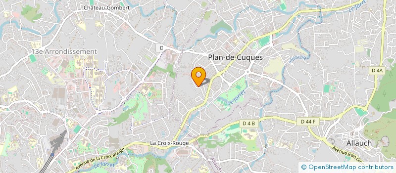 localisation de l'entreprise MADAME ALIZEE ALBANO  PLAN-DE-CUQUES