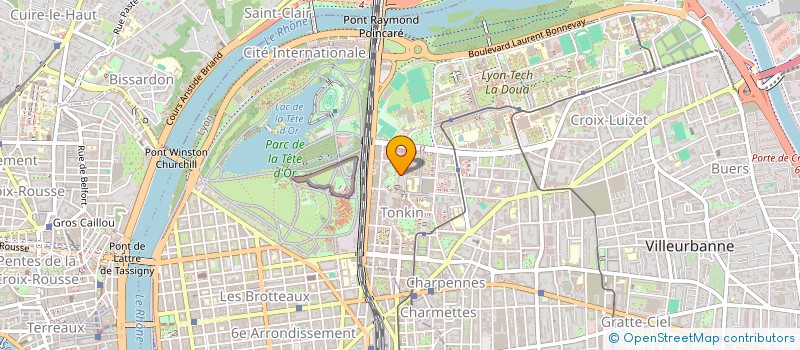 localisation de l'entreprise MADAME ALIZEE BERTHELOT  VILLEURBANNE