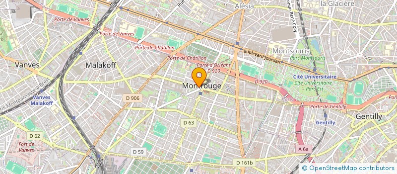 localisation de l'entreprise MADAME ALIZEE BOUCHER  MONTROUGE