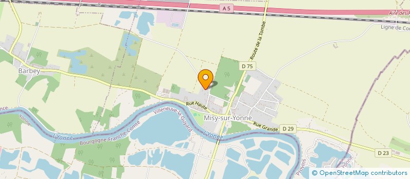 localisation de l'entreprise MADAME ALIZEE CARI--LABEAU  MISY-SUR-YONNE