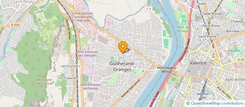 localisation de l'entreprise MADAME ALIZEE CHAUCHE  GUILHERAND-GRANGES