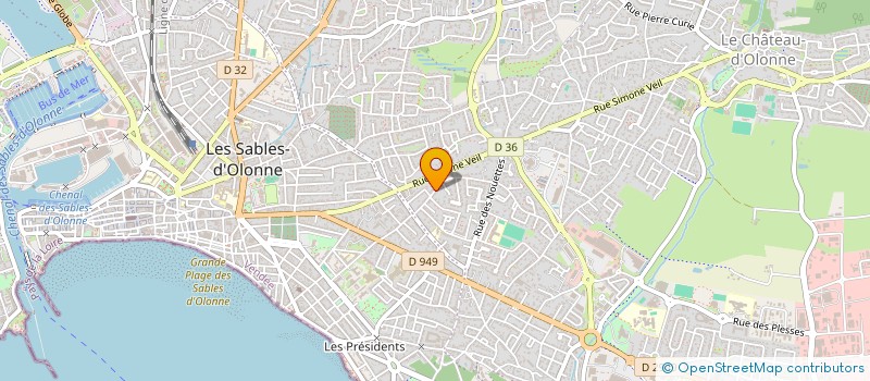 localisation de l'entreprise MADAME ALIZEE DUDOIGT à LES SABLES D'OLONNE