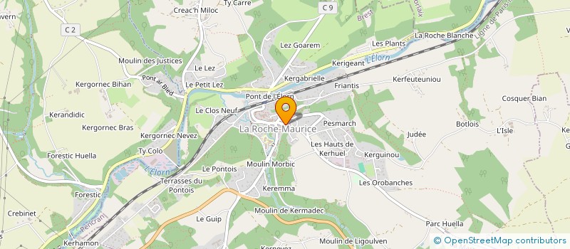 localisation de l'entreprise MADAME ALIZEE GICQUEL à LA ROCHE-MAURICE