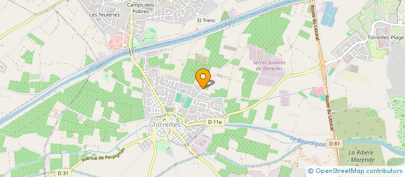 localisation de l'entreprise MADAME ALIZEE GROTTE  TORREILLES