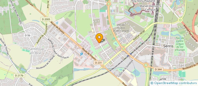 localisation de l'entreprise MADAME ALIZEE GUITTARD  MONTEVRAIN