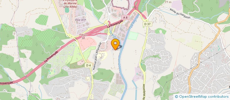 localisation de l'entreprise MADAME ALIZEE HOFER à FREJUS