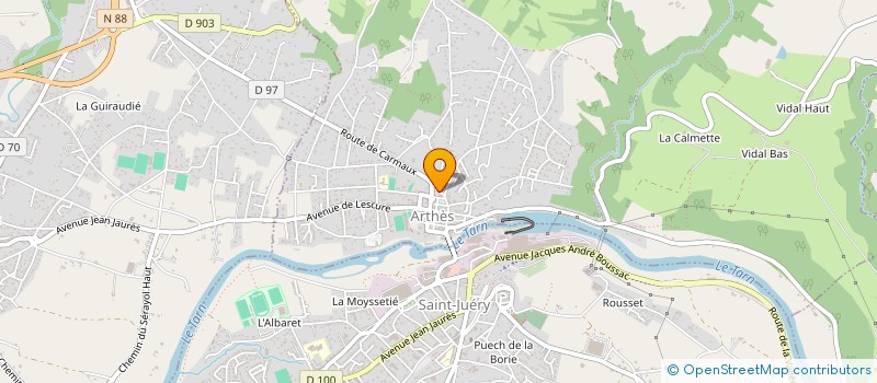 localisation de l'entreprise MADAME ALIZEE HOURIEZ à ARTHES