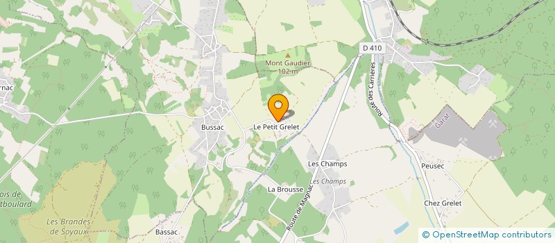 localisation de l'entreprise MADAME ALIZEE LABREGERE  MAGNAC-SUR-TOUVRE