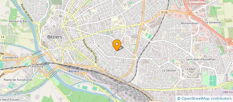 localisation de l'entreprise MADAME ALIZEE LAURENCE  BEZIERS