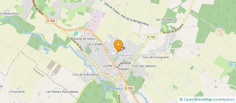 localisation de l'entreprise MADAME ALIZEE LAURENCEAU  COUR-CHEVERNY