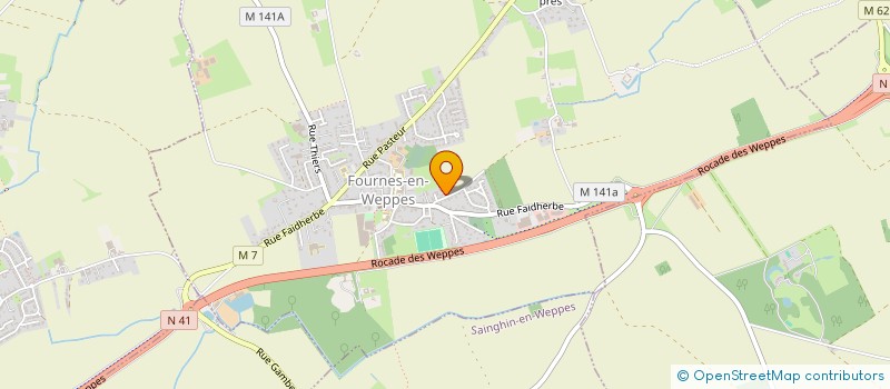 localisation de l'entreprise MADAME ALIZEE LEGRAND  FOURNES-EN-WEPPES