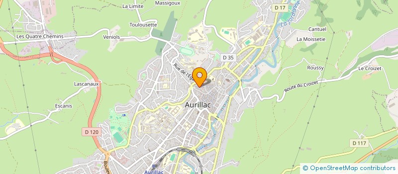 localisation de l'entreprise MADAME ALIZEE LOEIL à AURILLAC